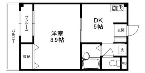 EtoileA(エトワールイレブンエー)【305号室】の間取り