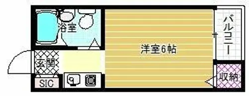 メゾン高鷲【2階】の間取り