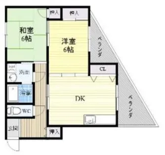 シマダコーポレーション【202号室】の間取り