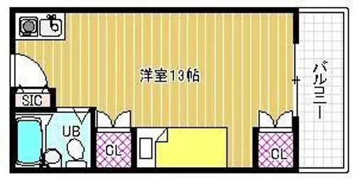 レディース・イン・セシリア【1階】の間取り