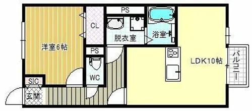 クレールヒルズ【2階】の間取り