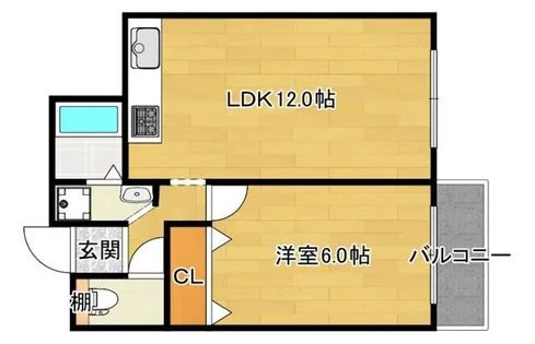 JMRレジデンス新大阪【3階】の間取り