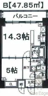 プランドール・堂島【11階】の間取り