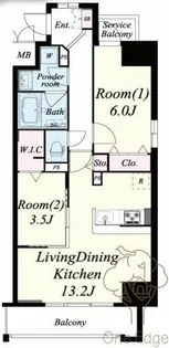 サンセール海老江【3階】の間取り