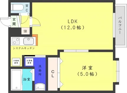 ノヴァ二十四軒【3階】の間取り