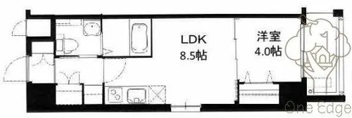 LaCASA新北野【7階】の間取り