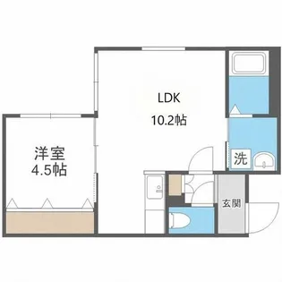 プレシェルト札幌苗穂【5階】の間取り