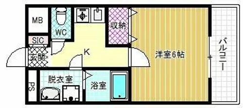ASUKI COURT【4階】の間取り