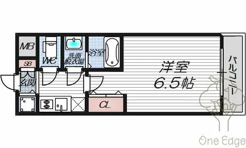 JMFレジデンス桜ノ宮【3階】の間取り