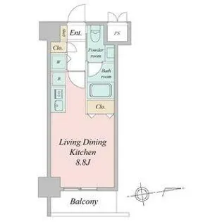 glanz【7階】の間取り