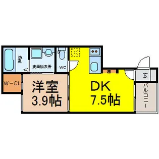 La Fille Gokiso【2階】の間取り