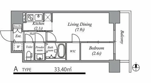 セレーノ南森町【3階】の間取り