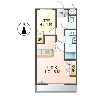 ローズパラーシオ【1階】の間取り