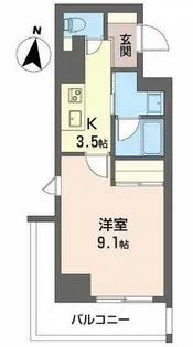 ロイヤルパークヒルズうめきた【3階】の間取り