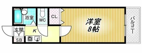 アサマンション【3階】の間取り