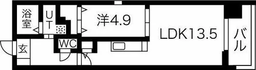 THE BRICKS(ザ ブリックス)【8階】の間取り