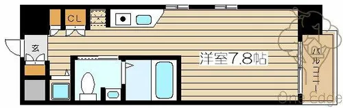 エスリード御堂筋梅田【15階】の間取り
