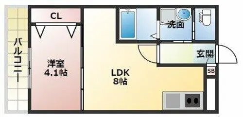 ESCALA四條畷【2階】の間取り