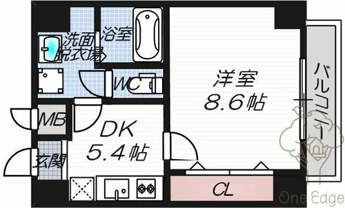 ES-Grande大阪同心【2階】の間取り