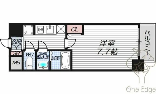 MJC大阪ラフィーネ【5階】の間取り