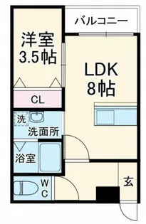 グランイニシオ都島【2階】の間取り