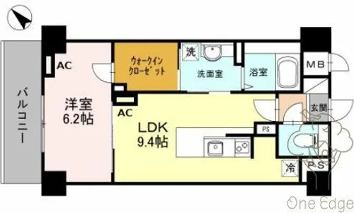 EL-Sia Umekita エルシアウメキタ【3階】の間取り