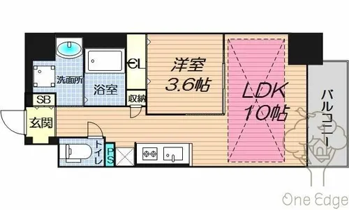 アーバネックス堂島【12階】の間取り