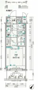 エスリード新北野アーデル【5階】の間取り