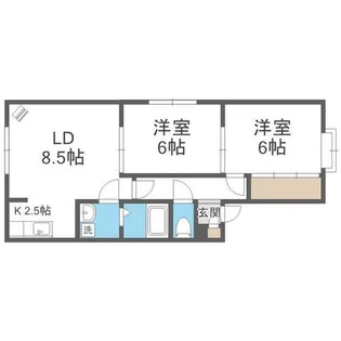 メイユール星野【1階】の間取り