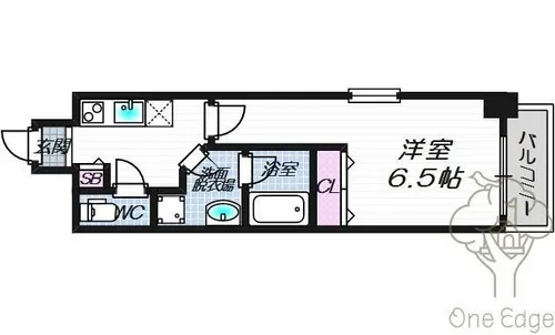プレジオ東天満【9階】の間取り