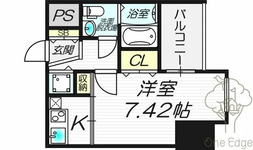 セレニテ天六【3階】の間取り