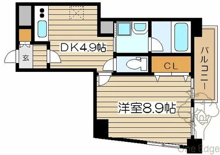 willDo南森町【4階】の間取り