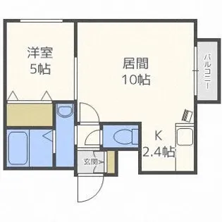 ノースポイント発寒【3階】の間取り