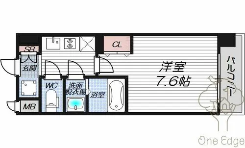 リッツ加島【3階】の間取り