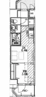 エスリードレジデンス都島デュオ【4階】の間取り