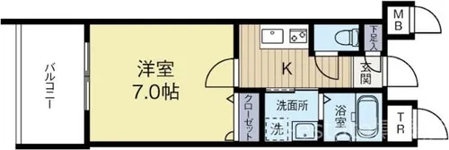 サヴォイテンジンスクワイヤー【10階】の間取り