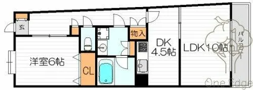 天神橋ハイム【3階】の間取り