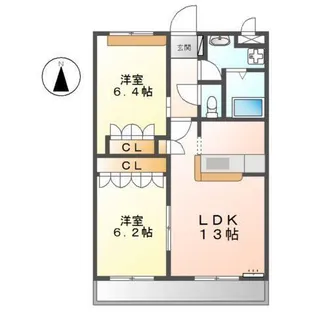 コンフォルト スクエア【2階】の間取り