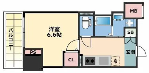 ルーチェ門真栄町【407号室】の間取り