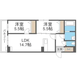 Neo・O’s S18【1階】の間取り
