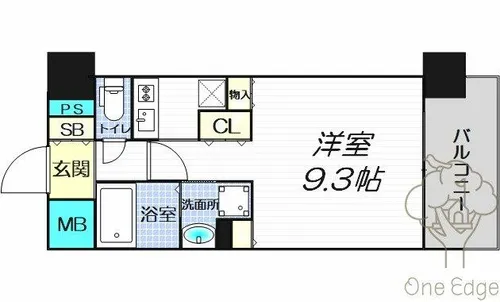 エス・キュート梅田中崎町【2階】の間取り