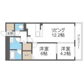 公園通ハイム【4階】の間取り
