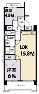 アーバンラフレ志賀12号棟【10階】の間取り