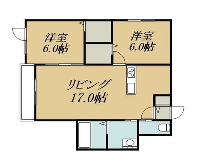 ケントパレスⅠ【2階】の間取り