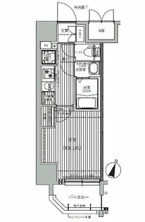 Mv.imp新大阪【10階】の間取り