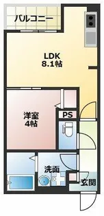 PRIME CUBE【1階】の間取り