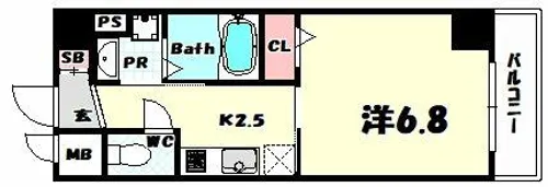 ネスト割塚【7階】の間取り