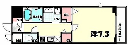 プラチナコート【7階】の間取り