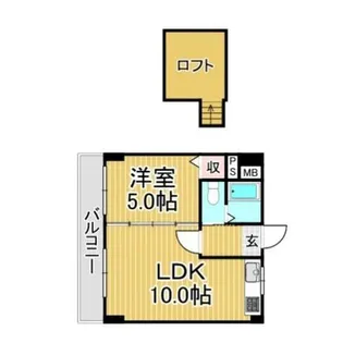 福岡県太宰府市水城2丁目【マンション】の間取り