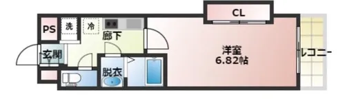 大阪府大阪市浪速区浪速西1丁目【マンション】の間取り